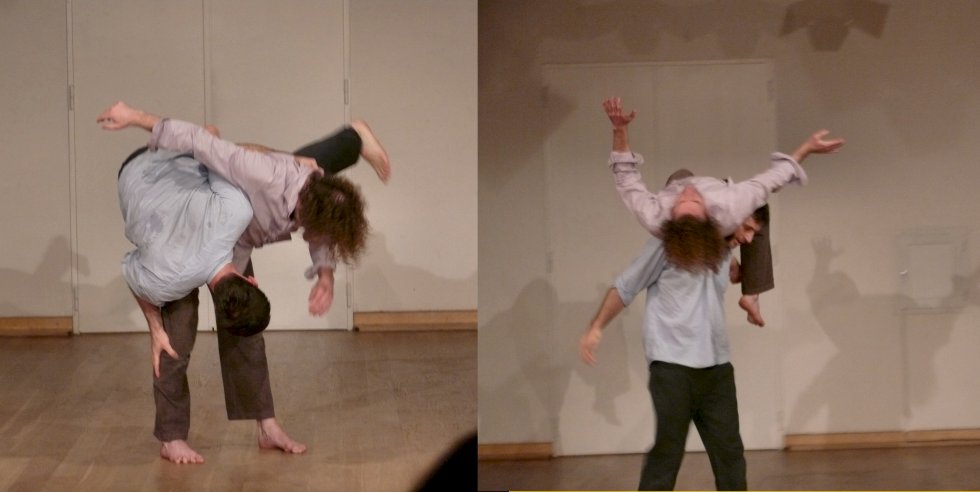 Image: Ralf Jaroschinski & Andrew Wass: Sci-fi Poetry; Dance duet 2009