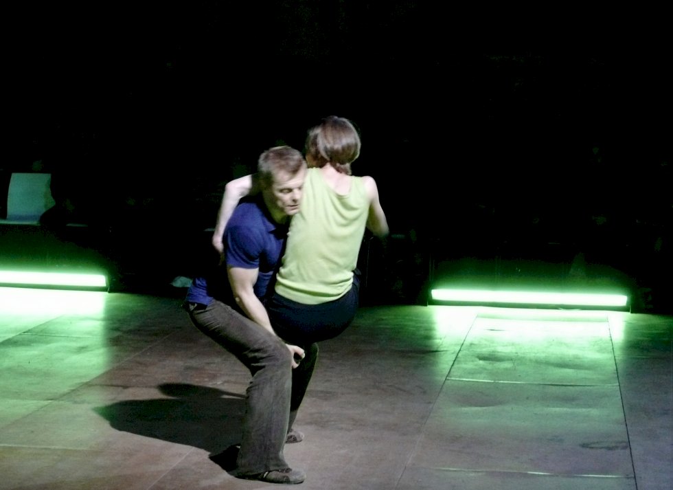 Image:  Brit Rodemund and Henrik Kaalund in Dansity's piece by Eva Villanueva, Pieter de Ruiter, 2010